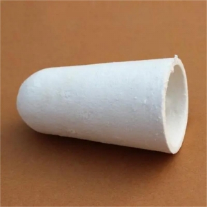 Ceramic Fiber Tap Out Cone Refractory Fiber Cone Insulation Plug Cap For Aluminium Melting