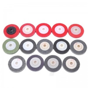 100mm 4 inch Red nylon wheel fiber wheel for stainless steel and aluminium surface grinding