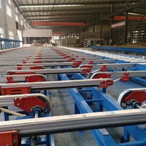 Run Out Handing Convey Table Cool Bed for Aluminum Profile Extrusion Line
