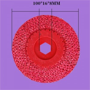 4 inch red sisal wheel metal surface polishing for angle grinder