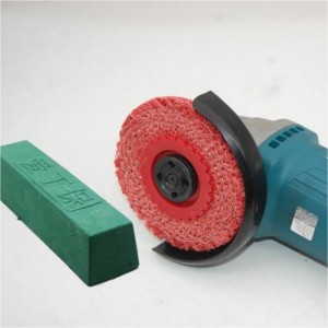 4 inch red sisal wheel metal surface polishing for angle grinder