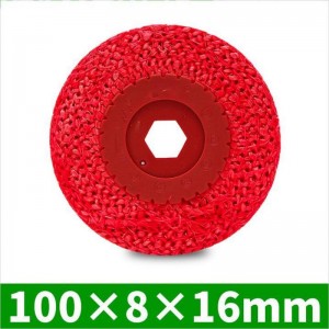 4 inch red sisal wheel metal surface polishing for angle grinder
