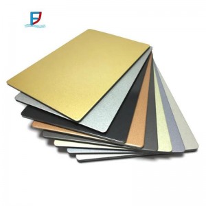 Foglio ACP per pannelli compositi in plastica di alluminio OEM di alta qualità per rivestimenti decorativi per pareti da costruzione