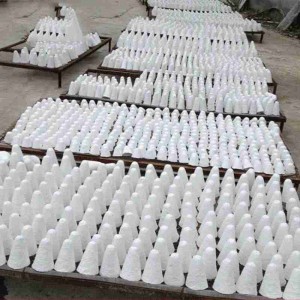 Ceramic Fiber Tap Out Cone Refractory Fiber Cone Insulation Plug Cap For Aluminium Melting