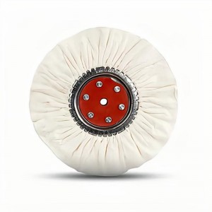 14′ 300mm Polished Wind Wheel Buffing Wheel Feather-Proof Cloth Iron Core Material for Metal Finishing Polish