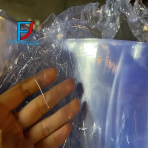 Transparent Blue/White PVC Plastic Heat Shrink Film/Bags for Aluminium Profile Packing