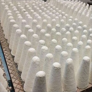 Ceramic Fiber Tap Out Cone Refractory Fiber Cone Insulation Plug Cap For Aluminium Melting