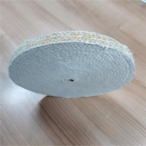 Sisal Mix Cloth Wheel Buffing Wheels Customizable Cotton Polishing Cloth Wheel for Stainless Steel Metal Polishing