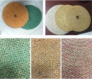 Sisal buffing wheel for stainless steel pipe and metal making machine