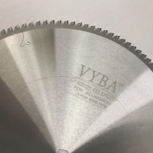 16″ Specialized Aluminium Profile Circular Cutting Saw Blade for Run Out Table