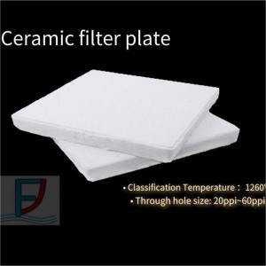 Isolamento termico con filtro in schiuma ceramica per impianto di colata di billette di alluminio