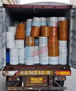 heat shrink loading into container